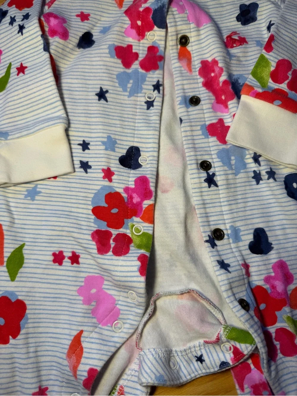 Joules Pink & Multi Floral Baby Sleepsuits